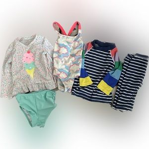 3 size 2-3t swimsuits, I cat and jack and 2 baby boden.